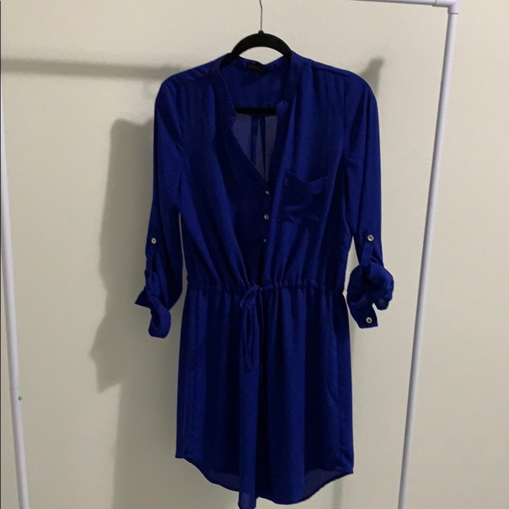 Short Front Tie Dress